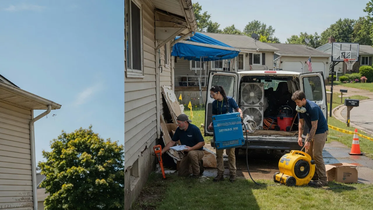 Ceiling Leak Cleanup in Lansing, KS near me